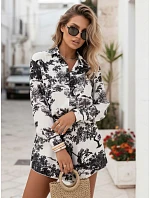 Dámská souprava s tričkem a šortkami Polský výrobek černá FashionStreet AY1179