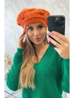 Dámská čepice Sofia K369 oranžová Dámská čepice Sofia K369 oranžová
