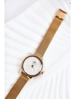 Dámské analogové hodinky Michel John Bílé zlato