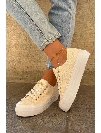 Dámské Tenisky S Krajkou Lee Cooper LCW-25-31-3440L Béžové Dámské Tenisky S Krajkou Lee Cooper LCW-25-31-3440L Béžové