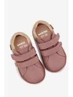 Dětské kožené polobotky Barefoot Růžové Bartek 8600355