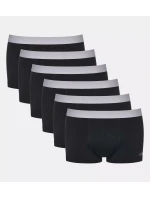 Pánské boxerky GO ABC 2.0 Hipster 6P - BLACK - černé 0004 - SLOGGI
