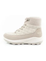 Lee Cooper dámská sportovní obuv zimní trekingová zateplená krémová ekologická kůže dámské