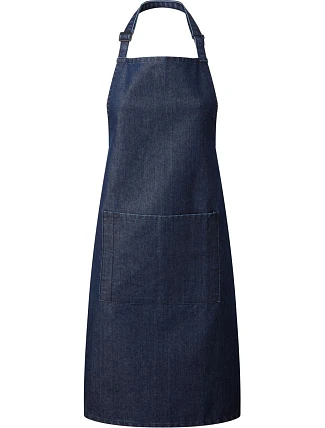 Premier PR 154 Zástěra s laclem a kapsou na břiše "Colours" 39.0154 indigo denim Premier PR 154 Zástěra s laclem a kapsou na břiše "Colours" 39.0154 indigo denim