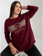 Halenka VI BZ 2901.49P tmavě fialová Halenka VI BZ 2901.49P tmavě fialová