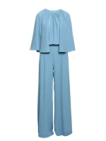 S397 Kombinéza s širokými rukávy a rozdělenými zády - blankytně modrá S397 Kombinéza s širokými rukávy a rozdělenými zády - blankytně modrá