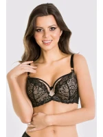 Dámská podprsenka JULIA 19168 Černá s béžovou - Mediolano