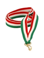 Stuha 22 mm - červená, bílá a zelená