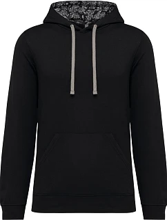 Kariban K 4013 Unisex mikina s kapucí 20.K013 black/mexican skull