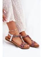 Dámské Ploché Sandály S Pletenými Pásky A Přezkami Artiker 54C1322 Multikolor