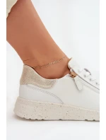 Kožené dámské polobotky se zipem Bíloblaté Dorothea