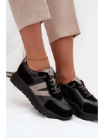 Dámské tenisky na platformě Vinceza  – černé