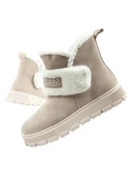 Dámské zimní kotníkové boty LCJ-25-01-3739L Béžová s ecru - Lee Cooper