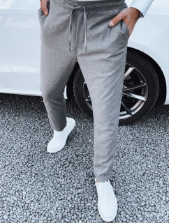 Pánské tmavě šedé látkové kalhoty FashionStreet UX4412