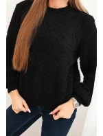 Dámský svetr z měkkého mohairu černý