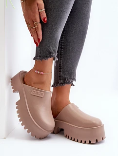 Dámské žabky na masivní podrážce Big Star NN274015 Bílé