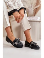 Dámské Mokasíny S Mašlí S.Barski HY42-331 Černé