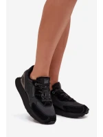 Dámské kožené tenisky Big Star Hi-Poly System – černé Dámské kožené tenisky Big Star Hi-Poly System – černé