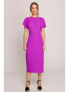 Tužkové šaty S398 levandulové - Stylove