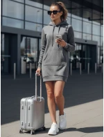 Dámská oversize dlouhá mikina TIMMY tmavě šedá FashionStreet EY1938