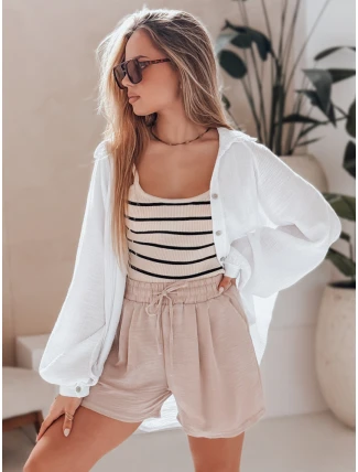 Dámské šortky RELAX TIME béžové FashionStreet SY0458