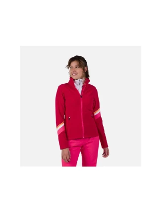 Rossignol W Strawpile Fleece Fz mikina červená