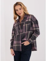 Košile D71720Z11085B šedorůžová