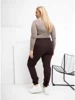 RV tepláky DR 6301.88 tmavě hnědé