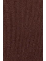 M821 Šaty z žebrového úpletu se širokými rukávy - hnědé M821 Šaty z žebrového úpletu se širokými rukávy - hnědé