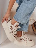 Dámské tenisky na vysoké platformě UPSOLE s leopardím potiskem FashionStreet ZY0802