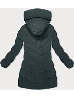 Zimní bunda s kapucí tmavě zelená (2M-023) Zimní bunda s kapucí tmavě zelená (2M-023)