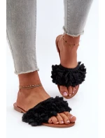 Dámské černé sandály s frčkami Rialle Dámské černé sandály s frčkami Rialle