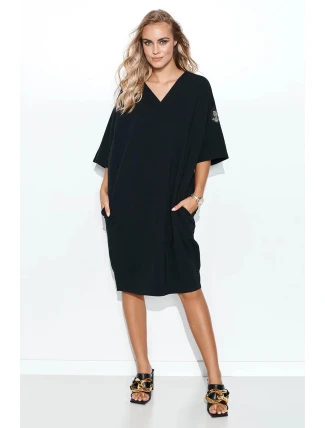 Dámské šaty M708 Černá - Makadamia