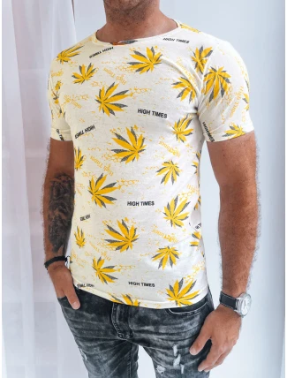 Pánské bílé tričko s potiskem FashionStreet RX5277 Pánské bílé tričko s potiskem FashionStreet RX5277