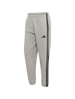 Pánské kalhoty adidas Essentials 3-Stripes Fleece Tapered Cuffed, šedé, KY4127 Pánské kalhoty adidas Essentials 3-Stripes Fleece Tapered Cuffed, šedé, KY4127