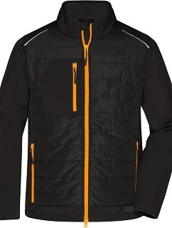 Daiber JN 1820 Pánská hybridní bunda 02.1820 black/neon orange