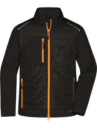 Daiber JN 1820 Pánská hybridní bunda 02.1820 black/neon orange Daiber JN 1820 Pánská hybridní bunda 02.1820 black/neon orange