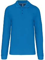 Kariban K 243 Pánské piqué polo s dlouhým rukávem 20.K243 tropical blue