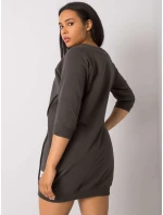 Šaty RV SK 6847.59P tmavá khaki