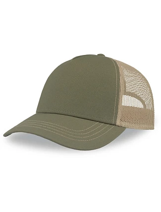 Atlantis Headwear Rapper Canvas-S 5 panelová Trucker kšiltovka 33.0234 olive/khaki Atlantis Headwear Rapper Canvas-S 5 panelová Trucker kšiltovka 33.0234 olive/khaki