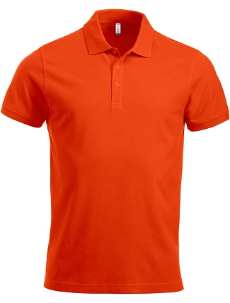 Clique Classic Lincoln S/S Pánské piqué polo z těžké bavlny 67.8244 blood orange