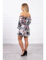 Španělské květinové šaty černé Španělské květinové šaty černé