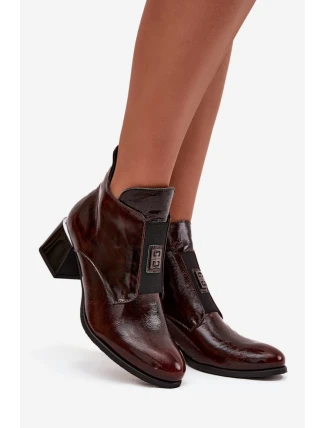 Boty na podpatku model 219404 Step in style Boty na podpatku model 219404 Step in style