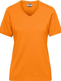 Daiber JN 1807 Dámské pracovní tričko z bio bavlny - Solid 02.1807 orange