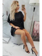 Oversize netopýří šaty černé Oversize netopýří šaty černé