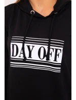 Šaty s reflexním potiskem černé