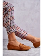 Semišové mokasíny se zdobením velbloudí Santi