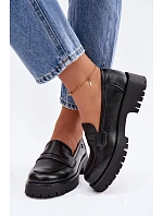 Kožené dámské mokasyny Vinceza 18125 Černé