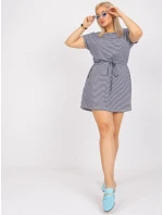 Šaty RV SK 6632.25 bílé a tmavě modré