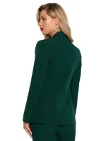 K141 Bunda s dvojitou kapsou a klopou - lahvově zelená K141 Bunda s dvojitou kapsou a klopou - lahvově zelená